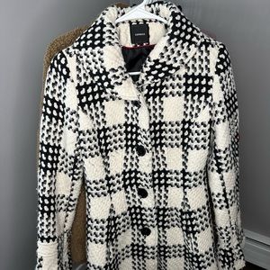 Express black and white long jacket. Size small.